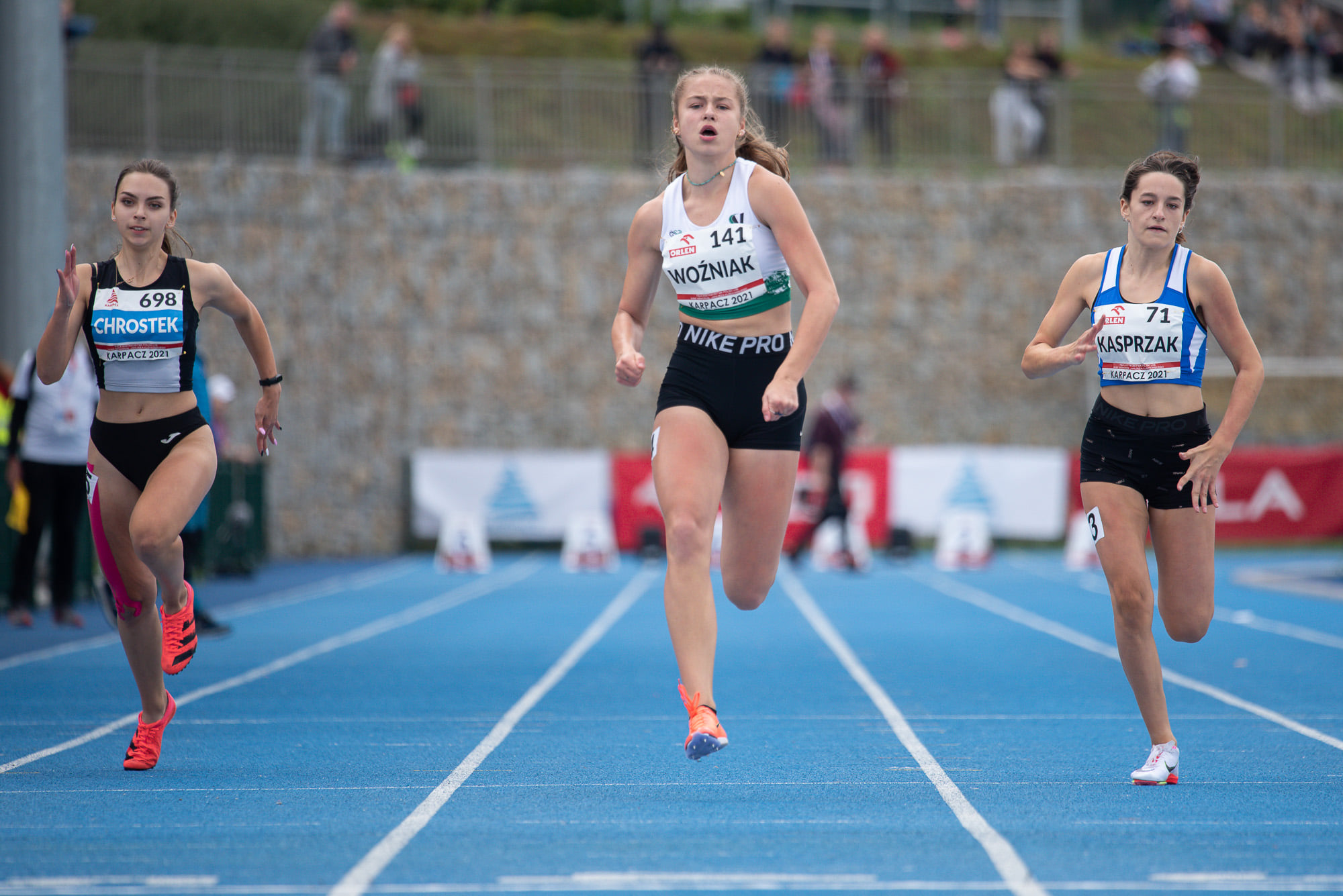 Klaudia Chrostek na Mistrzostwach Polski w biegu na 100m